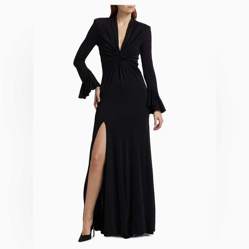 Evelyn Stretch V-Neck Gown